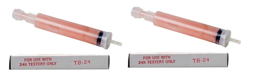 Tri Electronics Gold Tester Gel Tube Refill Cartridge TB-24 GT-4000 GXL-24 2 Pcs