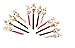 Yansanido Pack of 12 0.38mm Cute Cool Novelty Rabbit Bear Animals Decor Gel Ink Pen (12pcs Rabbit Bear Black)
