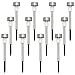 Twinkle Star 12 Pcs Solar Pathway Lights Stainless Steel Solar Garden Lights Solar Landscape Lights for Lawn, Patio, Yard, Walkway
