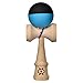Kendama USA - Tribute Kendama - Half Split Neon Blue & Black - Silk Matte