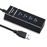 GYORGKSHI Ps4/Ps4 Slim/Ps4 Pro Hub,Anrain 4 Port USB 3.0 Hub High Speed USB Cable Adapter for PS4/PS4 Slim/Ps4 Pro/XBOXONE/XBOX360/Computer Laptop PC