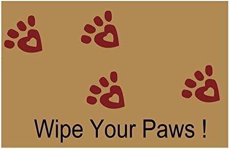 Wipe Your Paws! Animal Doormats Outdoor Doormat Entry Way Outdoor Door Mat with Non Slip Backing