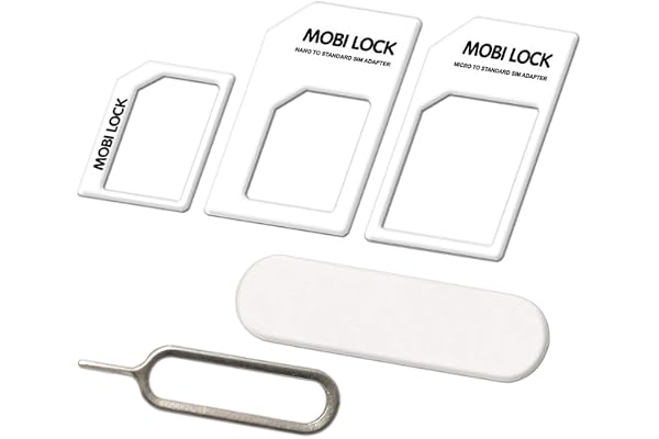 6 in 1 Sim Card Adapter Kit (Micro, Nano and Standard Sim) Compatible with All iPhones (15, 14, 13, X, Pro and All iPhone Ser