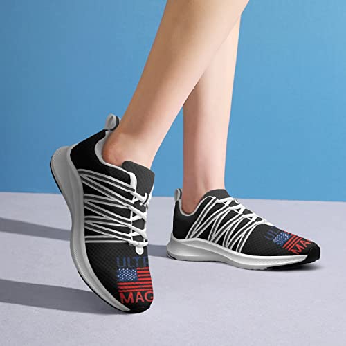 Pitovozu Ultra MAGA American Flag Shoes for Men Walking Running