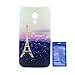 Moto G 2nd Generation Case, Sophia Shop Premium Slim Fit Flexible TPU Case for Motorola Moto G 2nd Generation Case, Ultra Slim TPU Soft Rubber Cover Case, Scratchproof, Shock Absorbent, Shatterproof, Anti-slip [Portrait Style] [Tribal Pattern] [Flower Pattern] [Fashion Pattern] [Text Pattern] [Totem Pattern] Protective Skin Case Fashion Style Colorful Painted TPU Case Soft Rubber Back Cover Protector Skin (Eiffel)