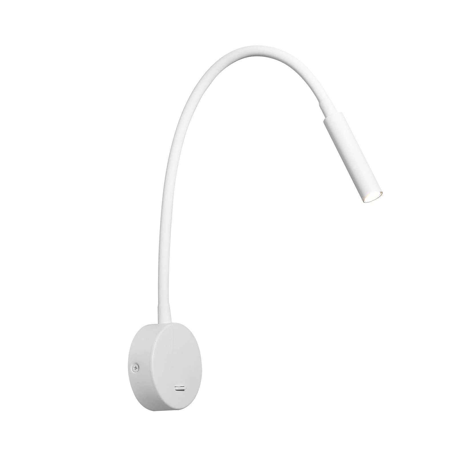 DAWALLIGHT Reading Wall Lamp, 3W LED Warm White Wall Reading Light 3000K Bedside Gooseneck with Switch for Bed Books Bedroom Living Room