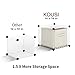 KOUSI Portable Storage Cubes-14 x14 Cube (20 Cubes)-More Stable (add Metal Panel) Cube Shelves with Doors, Modular Bookshelf Units，Clothes Storage Shelves，Room Organizer for Cubby Cube