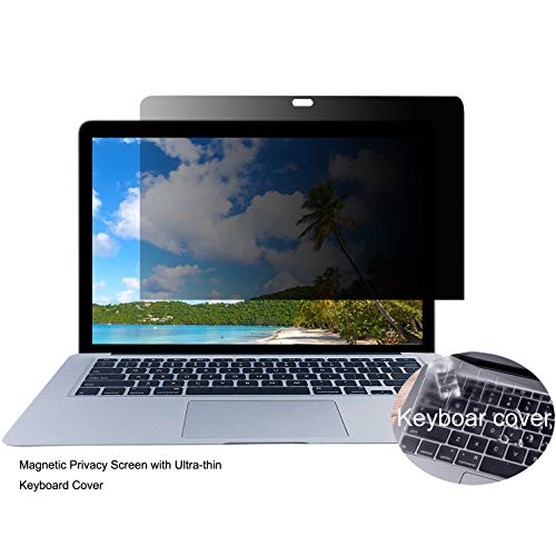 Privacy Screen Protectors for MacBook Pro 15 with Retina,Keyboard Cover Ultra-Thin TPU (Model:A 1707) -Easy On/Off