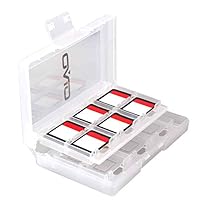 fanmaosdf Game Cartridge Card Storage Case Holder Protective Box Cover for Nintendo Switch White