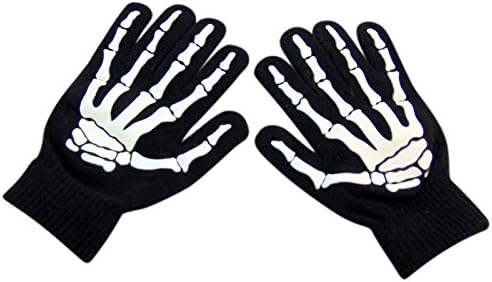 Kids Glow in the Dark Skeleton Hand Gloves