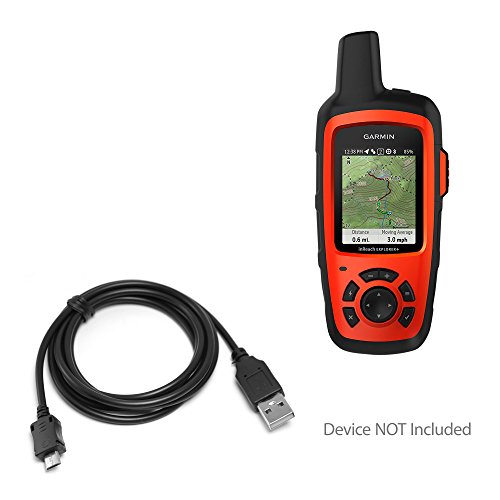 BoxWave Garmin inReach Explorer+ Cable, [DirectSync Cable] Durable Charge and Sync Cable for Garmin inReach Explorer+