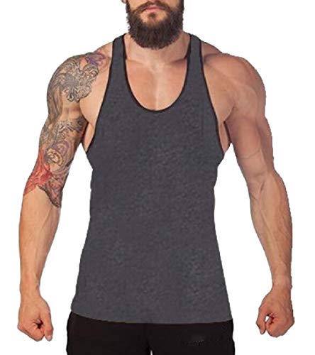 Qiangjinjiu-Mens-Fashion-Sleeveless-Tank-Tops-Workout-Gym-Shirts-Muscle-Tee-Bodybuilding-Fitness-T-Shirt