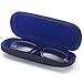 ALTEC VISION Glasses Case - Fits Small Medium Sunglasses - Navy/Blue