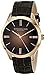 Stuhrling Original Men's 490.3345K14 Cuvette II Analog Swiss Quartz Brown Leather Watch