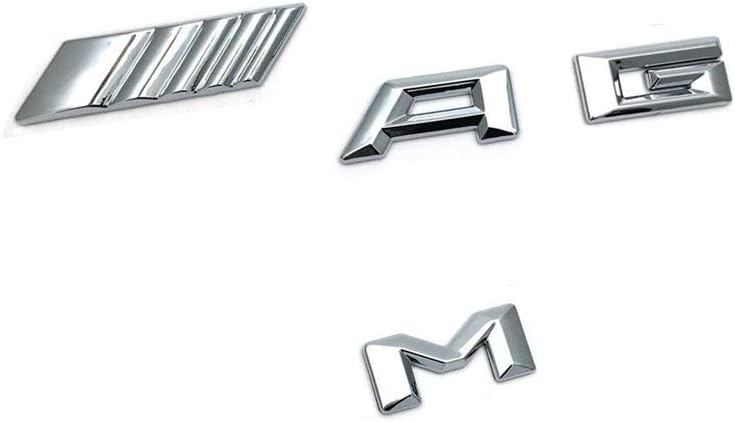 YIKA Original Size Car Logo Silve Badge Decal Emblem Car Sticker letter Sticker