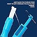 3 Pcs Household Sewing Machine Automatic Threader,Efficient Sewing Machine Threader, Quick Sewing Threader Loopers Household Sewing Machine Auto Threader Needle Changer, Holds Needles Firmly (Blue)