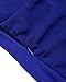 ABYOXI Midi Dreeses,Women 3/4 Sleeve Wear to Work Business Belted Zipper Cocktail Dress Royal Blue M