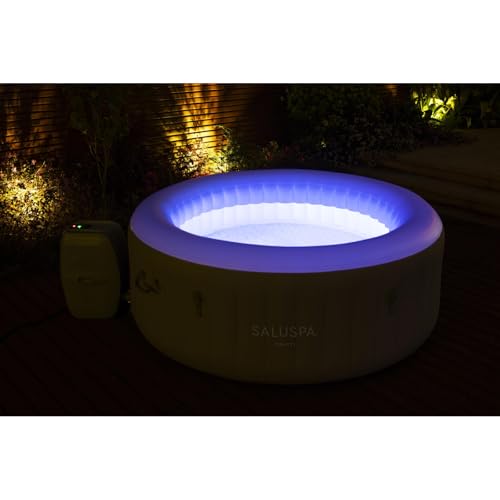 Bestway 60008R SaluSpa Tahiti Airjet Hot Tub Spa, 4 Person, 71" x 71" x 26"/1.80m x 1.80m x 66cm