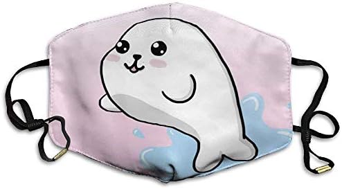 shengshilande Baby Seal Face Mask Reuseable Polyester Face Mouth Mask for Cycling Anti-Dust