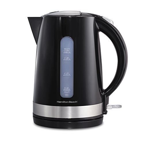 Hamilton Beach 41010 Cordless Electric Kettle, 1.7 Liter, Black