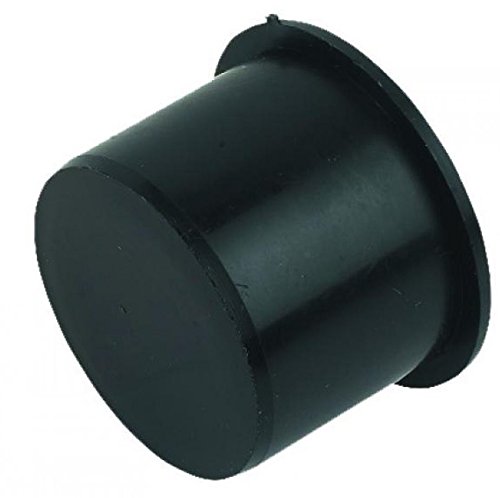 FLOPLAST 40mm Black Pushfit Waste Pipe Plug - Bag of 2