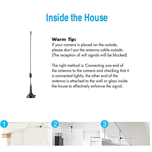 image for Anlink 2 Pack 10ft 7dBi Dual Band WiFi Antenna Extension Cable with Ma