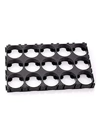 Baimeixun 18650 - Soporte para batería de litio (20 unidades, 3 x 5 celdas, plástico)