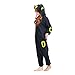 ESY Costume Adult Pajamas Cosplay Onesie Black Umbreon XL