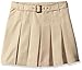 French Toast Girls' Pleated Scooter with Square Buckle Belt