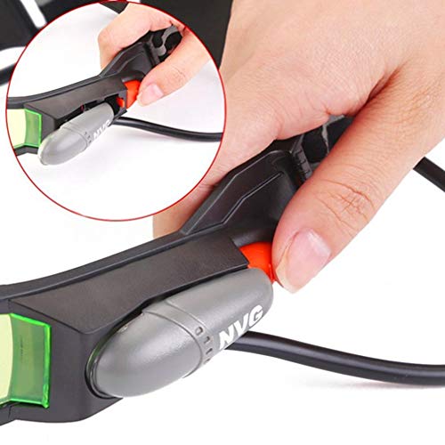 ShepoIseven Adjustable LED Night Vision Glass Goggles Motorcycle Motorbike Racing Hunting Glasses Eyewear with Flip-Out Light Windproof
