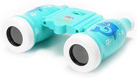 GoaPly Creative Kids Cute Bottle Style Mini Toy Binoculars, 6x Magnification, Perfect for Outdoor Nature Exploration/Bird Watching/Travel, Especially for Little Hands (Blue)