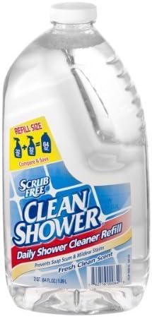 Clean Shower Fresh Clean Scent Daily Shower Cleaner Refill, 64 Fl Oz