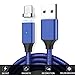 USB C to USB 3.1 Magnetic Cable CONMDEX 3A 5Gbps Fast Charge Braided Nylon Strong Magnets USB C Cable for Samsung Galaxy Note 8/S8 Plus, ChromeBook Pixel,Nintendo Switch(3.3ft,Blue)