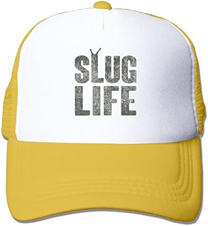 SHINENGST Slug Life Thug Life Mesh Trucker Caps/Hats Adjustable For Unisex Yellow