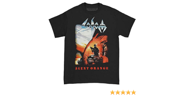 Amazon Com Sodom Agent Orange T Shirt Size S Clothing Shoes Jewelry