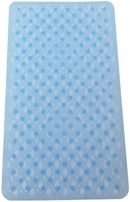 Non-Slip Bath Mat - Durable, Easy to Clean Soft Silicone - Latex-Free, BPA, PVC &amp; Phthalate-Free - Anti-Bacterial, Mold &amp; Mildew Resistant - Safe for Baby, Kids &amp; Elderly (Blue)