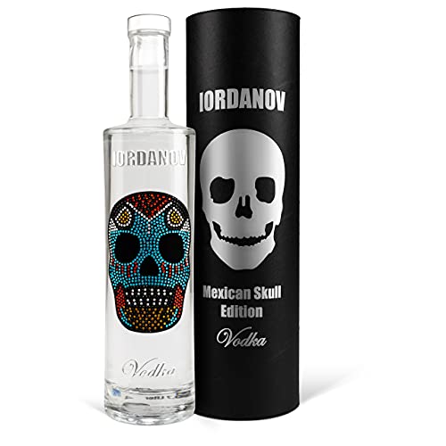 Iordanov Vodka (0,7 l) Mexican Skull Luxus Wodka in der Geschenkbox mit Geschenkkarte. Edel-Vodka mit Totenkopf – Bild 4