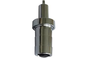 AirheadStorm Scuba Diving One-Way Valve Connector for Marker Buoy SMB Inflator, Nickel Plated Copper Adaptor for BCD Hose, 44