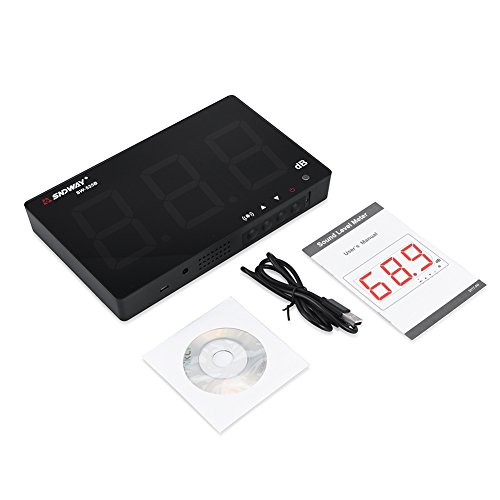 TOOLTOO Sound Meter - Digital High Accuracy Noise Level Measuring Device With Large Display 30-130dB, Accuracy 1.5dB, Wall-mounted for Home School
