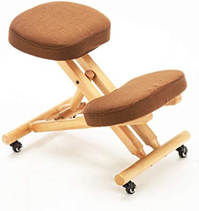 Seaty Kneeling Chairs Varier Corrective Chair, Solid Wood Folding Lift Adjustment Correction Chair, Children Correct Sitting Chair, Office Computer Chair Size: 43.551-5945-65cm (Color : A)