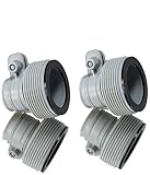 Intex 4 Pack Type B Adapter for Above Ground Pools Converts 1.25" to 1.5"