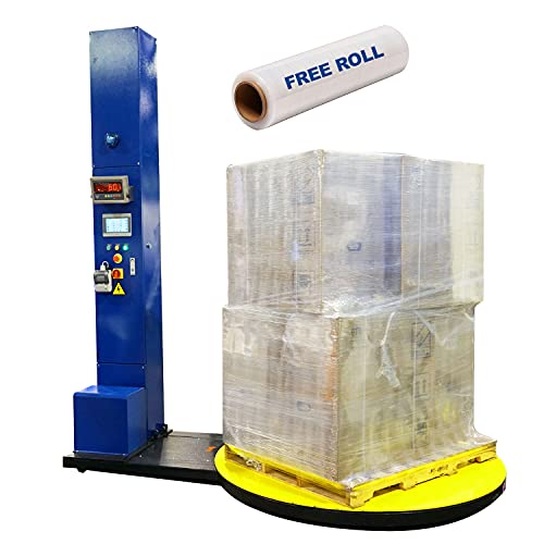 PEC TOOLS Industrial Shrink Wrap Machine Electric Pallet Stretch Wrap