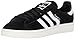 adidas Originals Men's Campus Sneakers, Black/White/Chalk White, (10.5 M US)
