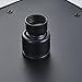 Senlesen Bathroom 10-inch Square Shower Head with LED Light Black Color