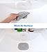 Bealife Shower Drain Hair Catcher Buthtub Silicone Drain Protector, Hair Stopper Shower Drain Cover with Sucker, Hair Trap Sink Strainer for Bathroom and Kitchen.(Grey/White)