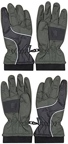 'Boys Minus Zero Thinsulate Ski Glove 2 Full Sets, Green, Size 8-20'