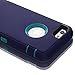 Ai-case Built-in Screen Protector Tough 4 in1 Rugged Shock Proof Cover with Kickstand for iPhone 6/6S Plus - Purple/Blue