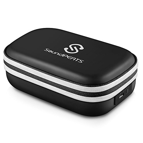 SoundPEATS Charging Case for Bluetooth Headphones Wireless Earphones Portable Battery Charger Case Rechargeable Protective Carrying Case Charge Case for Earbuds With Micro USB Port