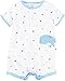 Carter's Baby Boys Whale Schiffli Snap Up Romper 9 Months White