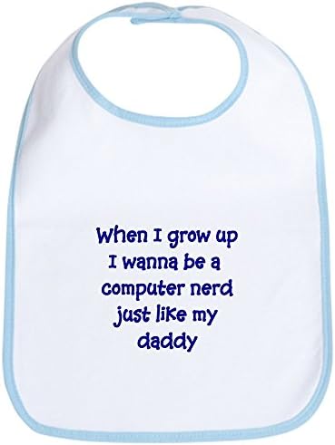 CafePress I Wanna Be A Computer Nerd Cloth Baby Bib